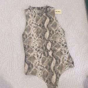 NEW! Snakeskin Bodysuit - NWT
